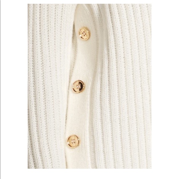 NWT 2 Scoop Ribbed Turtleneck Sweater Side Buttons - Picture 2 of 6